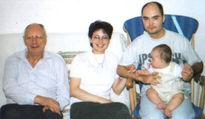 With my Grandad, Mummy, and Uncle [23-Sep-2000]