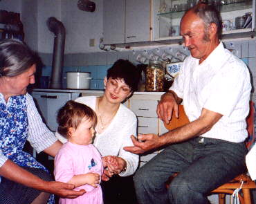 With my great-grandparents