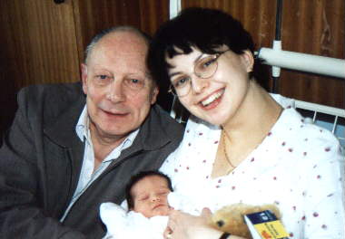 Grandad with mother and daughter, 11/03/00