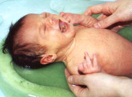 First bath, 12 March 2000