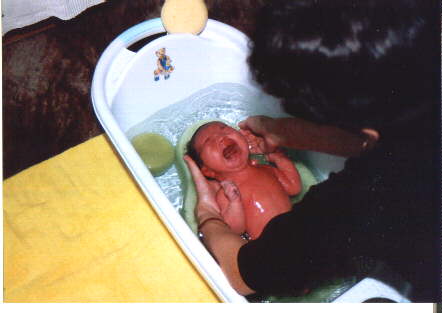 First bath