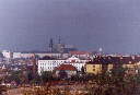 Prague Castle across city