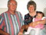 With Uncle John and Auntie Pat - 5 Sept 2000